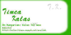 timea kalas business card